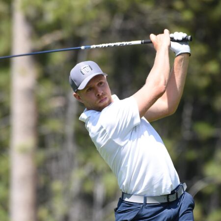 Former NHL player Joe Pavelski leads American Century celebrity golf tournament