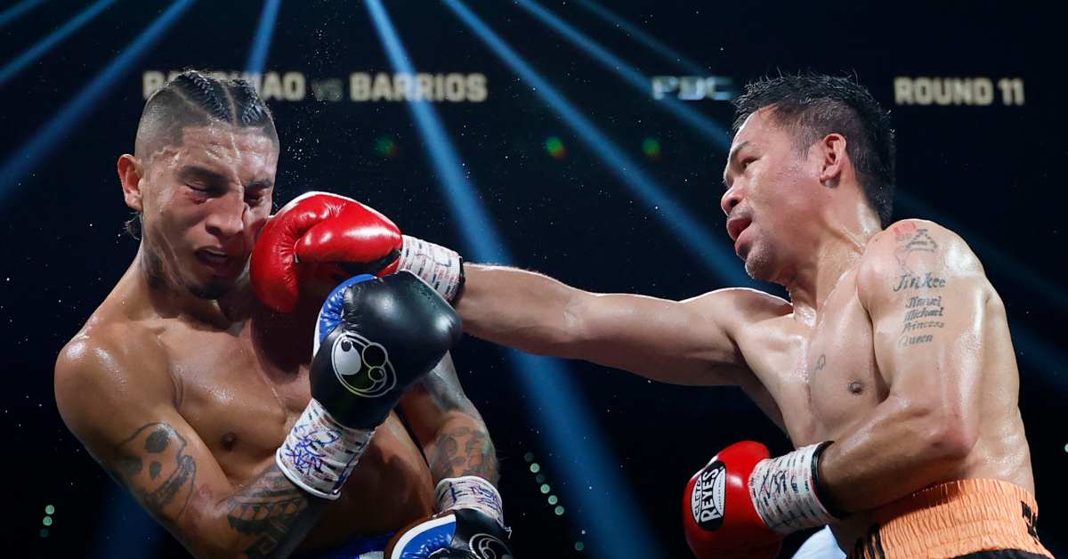Preview Manny Pacquiao vs. Mario Barrios Official Weigh-in Results