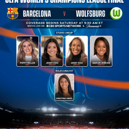 CBS Sports Amplifies UEFA Women’s Champions League Experience with New Studio Program