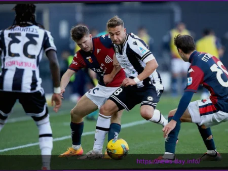 Genoa vs. Udinese: Davis Seals 0-2 Victory in 90+6th Minute