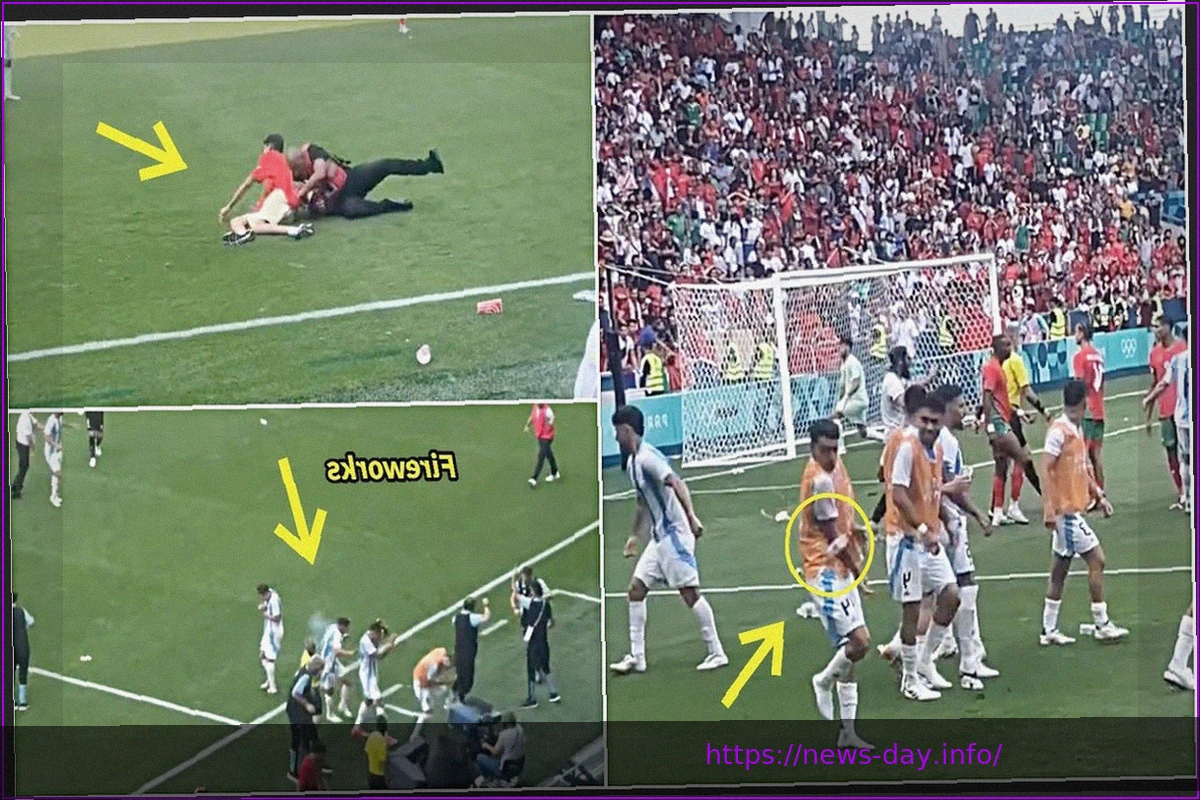 Preview 🤯 Bizarre scene: team stands still on pitch protesting refereeing