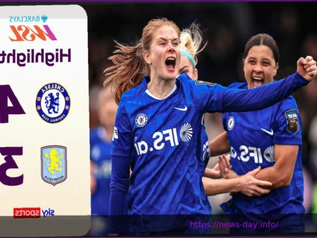 Chelsea Edge Out Aston Villa in Seven-Goal Thriller, Keeping Title Dreams Alive!