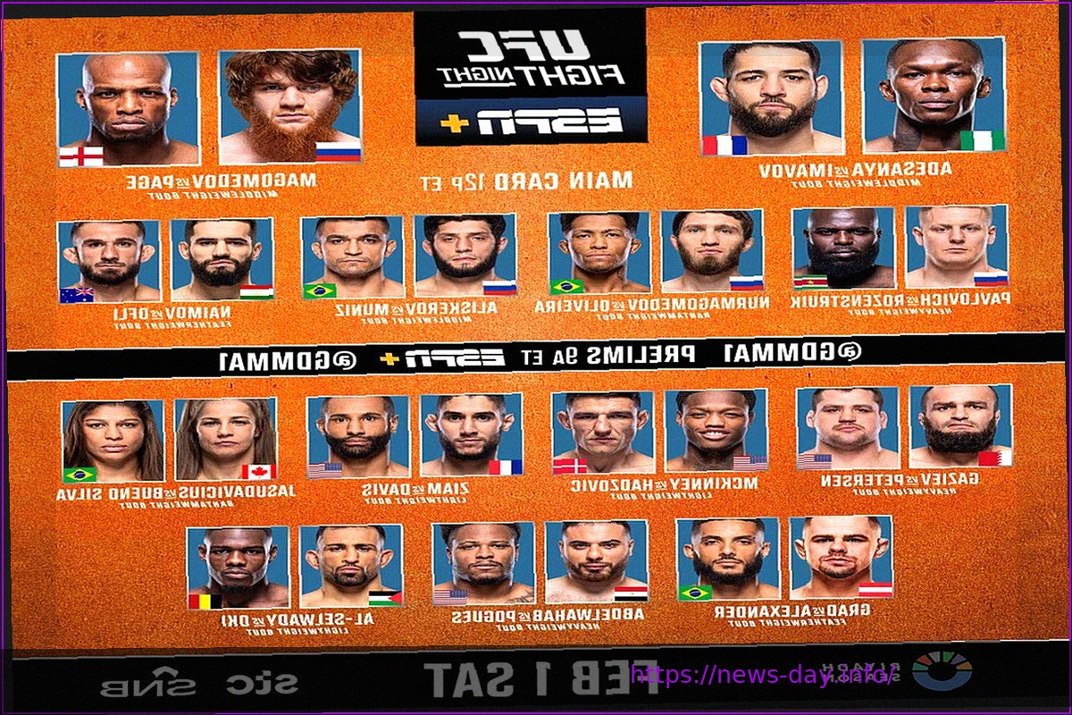 Preview MATCH! TV to Air UFC Fight Night 270 Late-Night Super Tournament