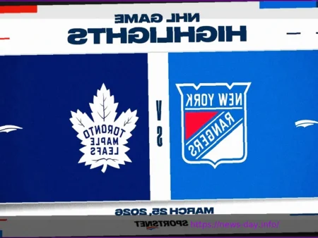 NHL Recap: Bruins Triumph, Sabres Tie for East Lead, Tavares Wins for Leafs (March 25, 2026)