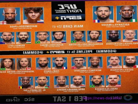 MATCH! TV Confirms Live Broadcast of Major UFC Fight Night 270 Tournament