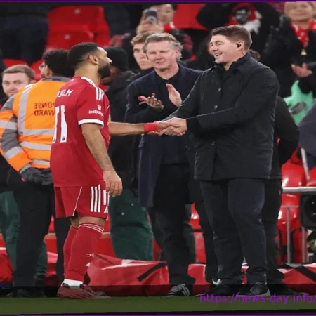 Steven Gerrard Sheds Light on Salah Interactions Amidst His Liverpool Farewell