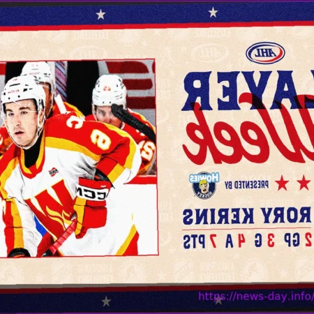 Calgary Wranglers’ Rory Kerins Named AHL Player of the Week