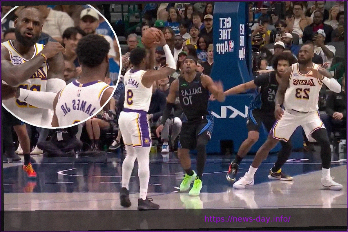 Preview LeBron James Publicly Addresses Son Bronny’s Mistake During Lakers’ Loss to Mavericks