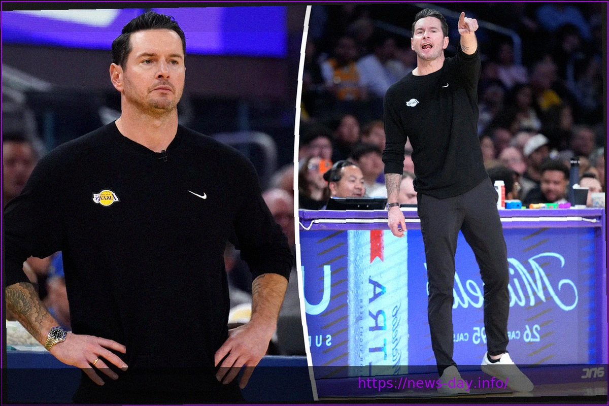 Preview Lakers Coach JJ Redick Sports Custom Nike Sneakers for Autism Acceptance Month