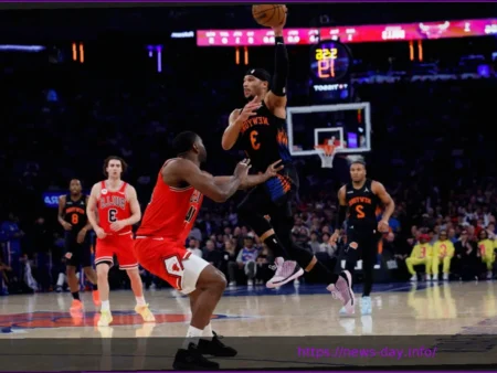 Никс демонстрируют новый темп и начинают игру против Буллз с мощного рывка