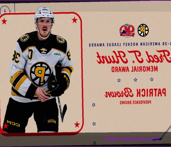 Патрик Браун из Providence Bruins стал обладателем Мемориальной награды Фреда Т. Ханта