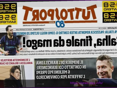 Tuttosport: “Ювентус” обходит Милан в борьбе за Левандовски