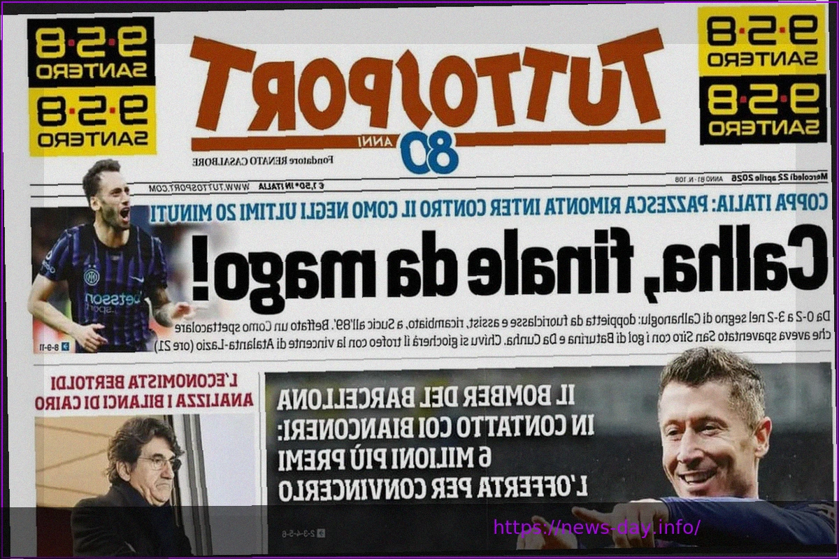 Preview Tuttosport: “Ювентус” обходит Милан в борьбе за Левандовски