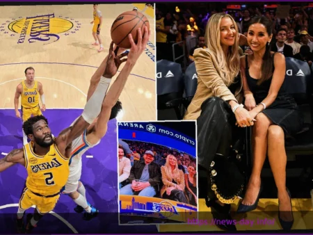 Кейт Хадсон и Бренда Сонг Произвели Фурор на Матче Лейкерс, Продвигая 2-й Сезон «Running Point»