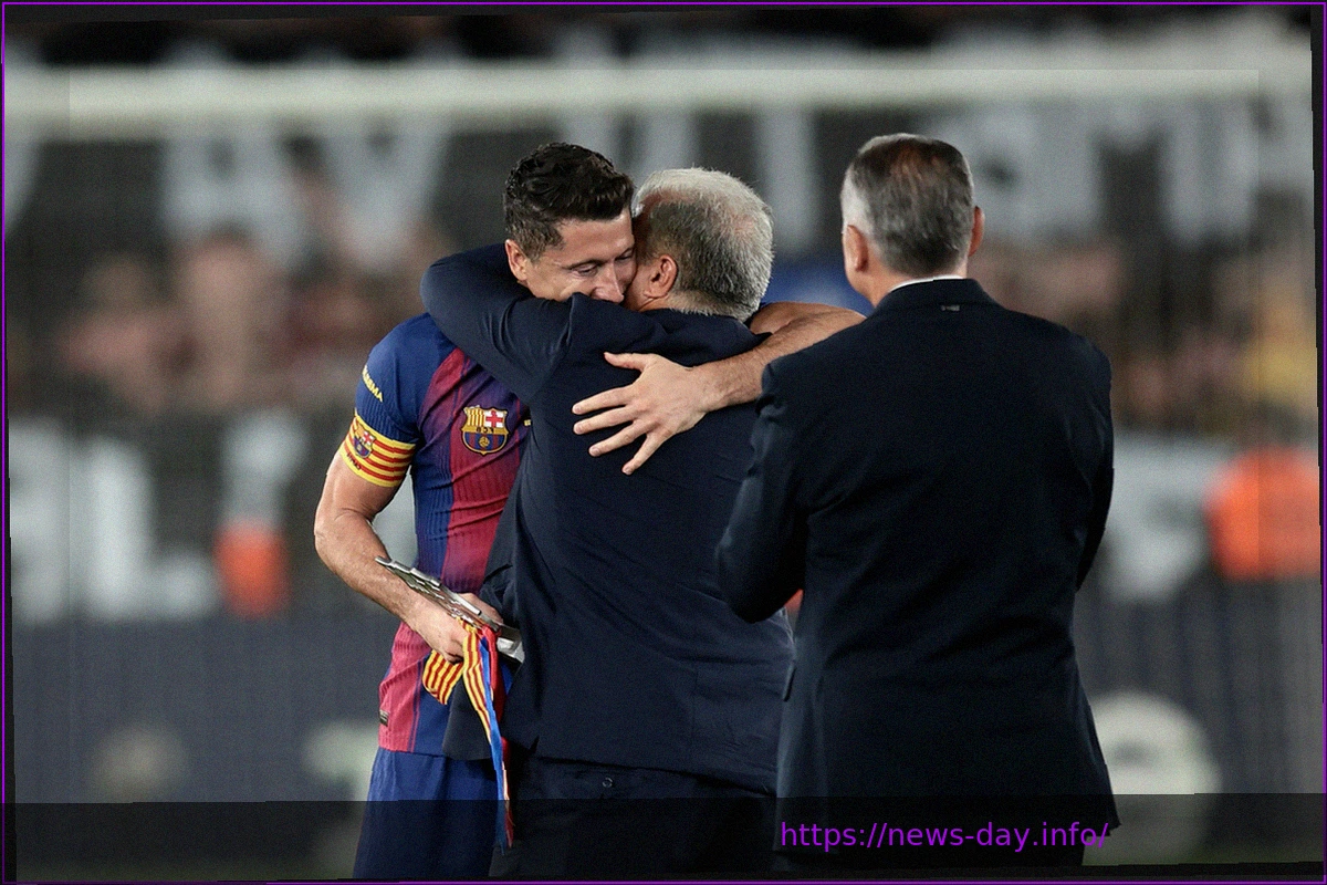 Preview Barcelona Players Honor Robert Lewandowski’s Departure: “Few Can Match His Dedication at 37”