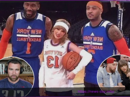 Travis Kelce Explains Viral Taylor Swift Knicks Photo and Missed MSG Playoff Trip