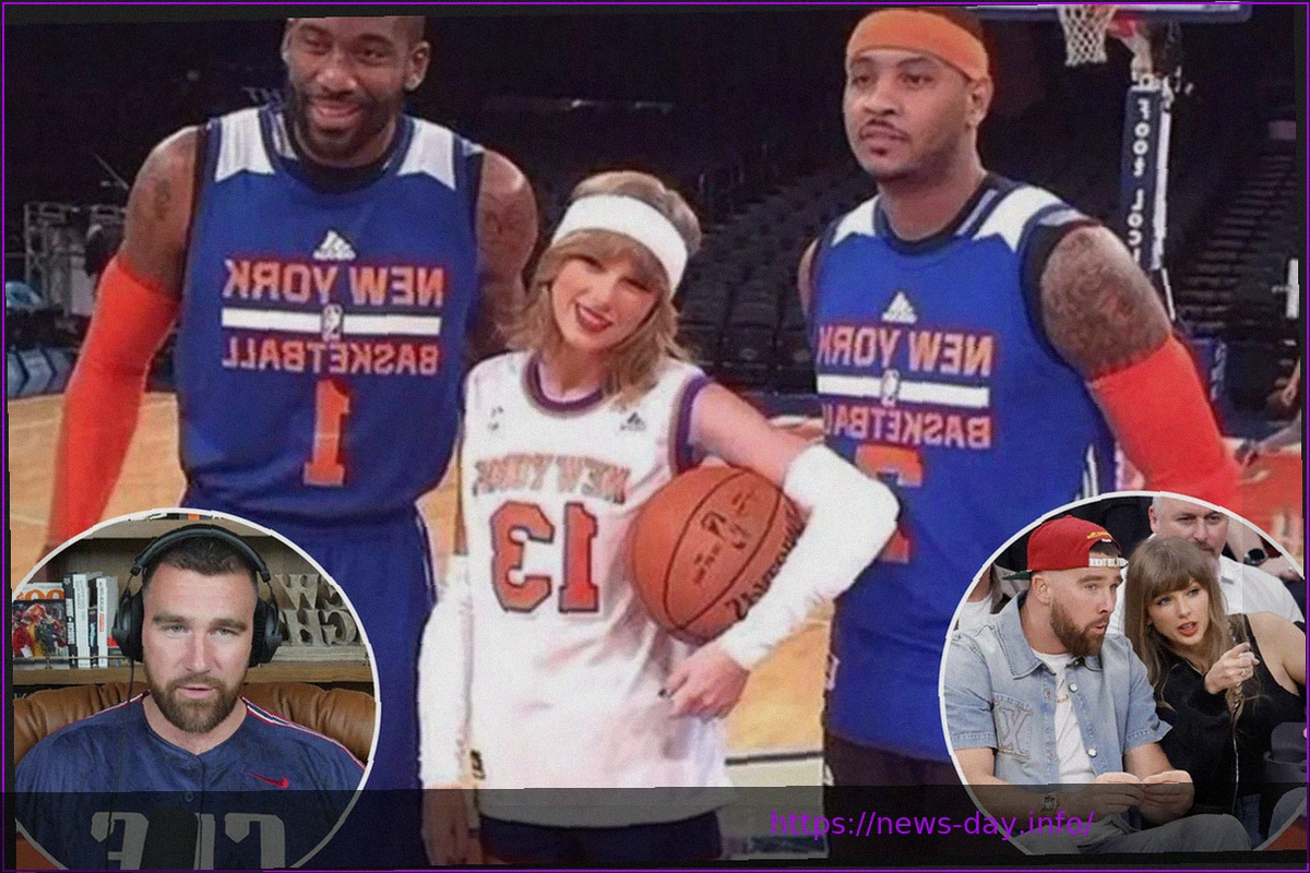 Preview Travis Kelce Explains Viral Taylor Swift Knicks Photo and Missed MSG Playoff Trip