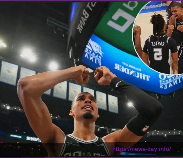Victor Wembanyama Lets His Emotions Show During Spurs’ Celebration After Reaching His First NBA Finals