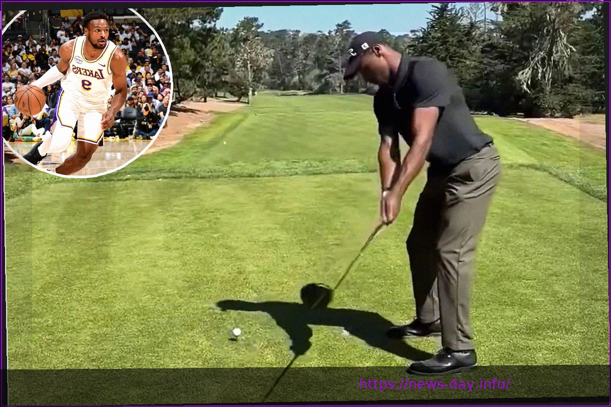 Preview Bronny James’ Golf Swing Surpasses His Father’s