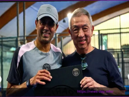 Peter Lim Appears in Budapest with Nasser Al-Khelaifi at a Padel Event