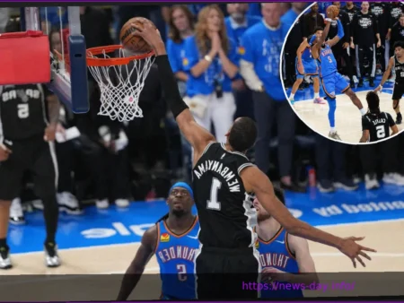 Victor Wembanyama’s Monster Performance Secures Game 1 Win for Spurs in Double Overtime Thriller