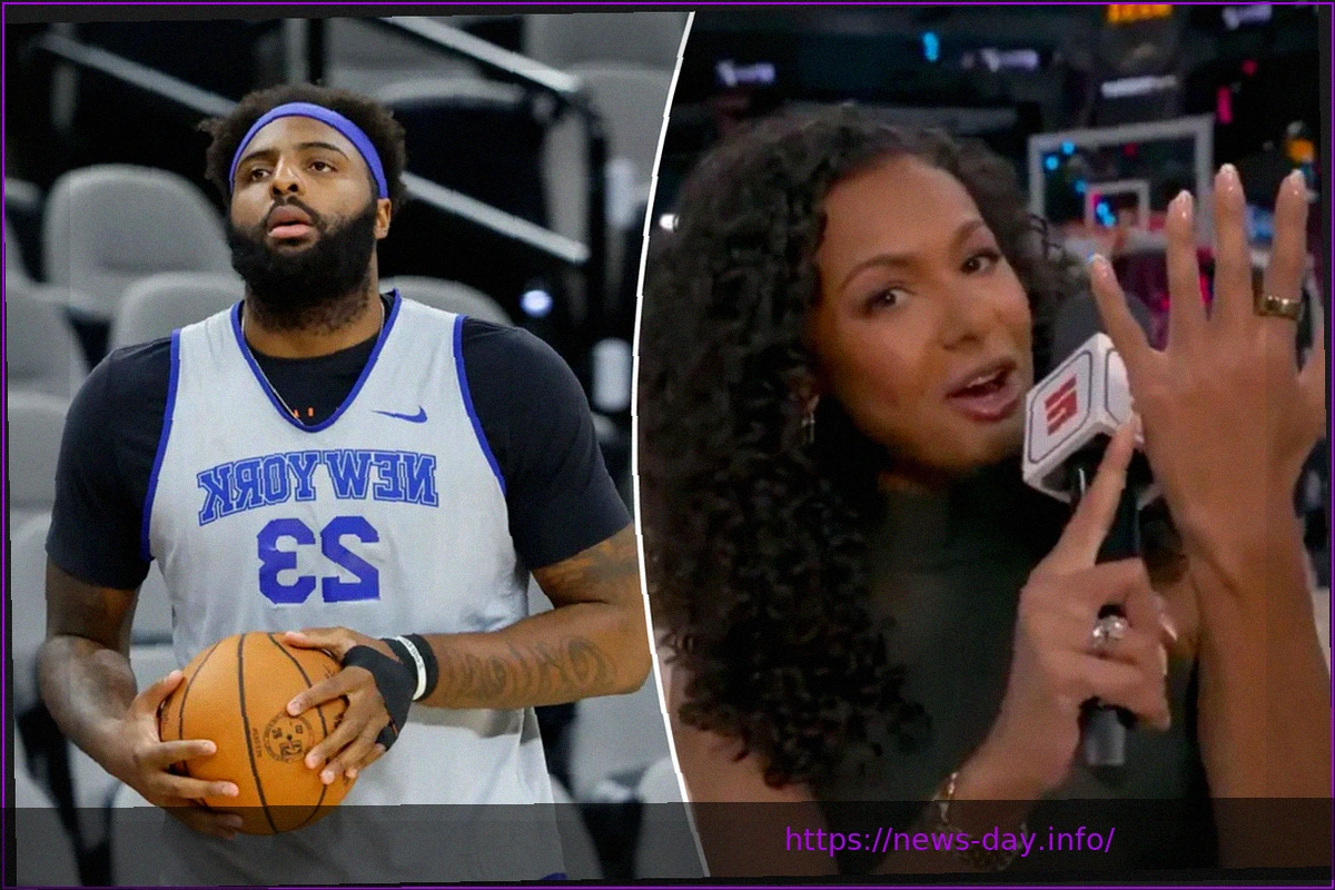 Preview Malika Andrews Loses Audio During Mitchell Robinson Update at NBA Finals
